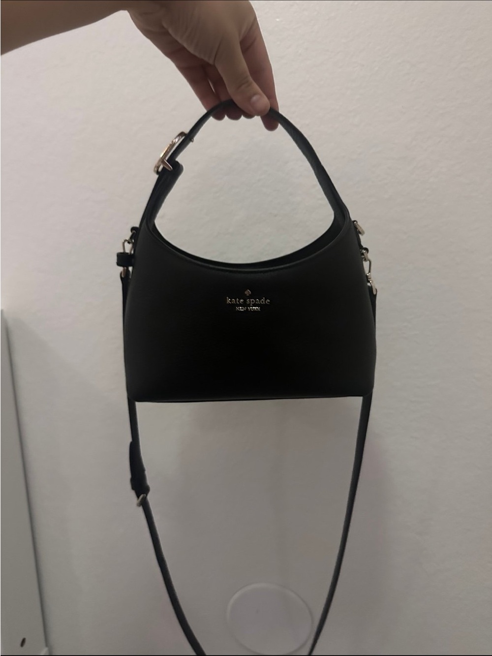 Kate Spade 454 Mini Pebbled Leather Crossbody & Shoulder Bag Black